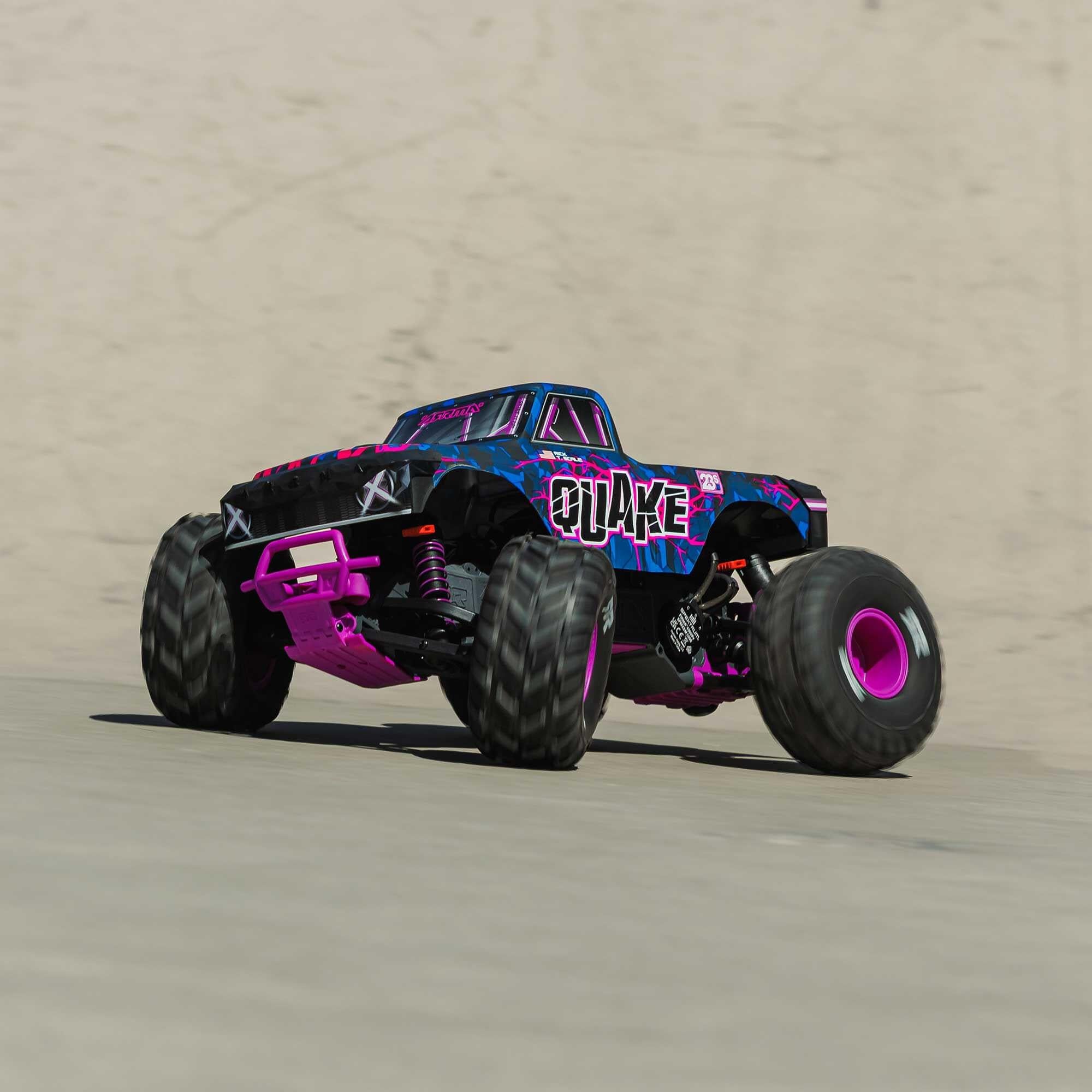 Arrma Monster Truck QUAKE 223S DSC 2WD RTR Brushless 1/10 violet - ARA3537T3