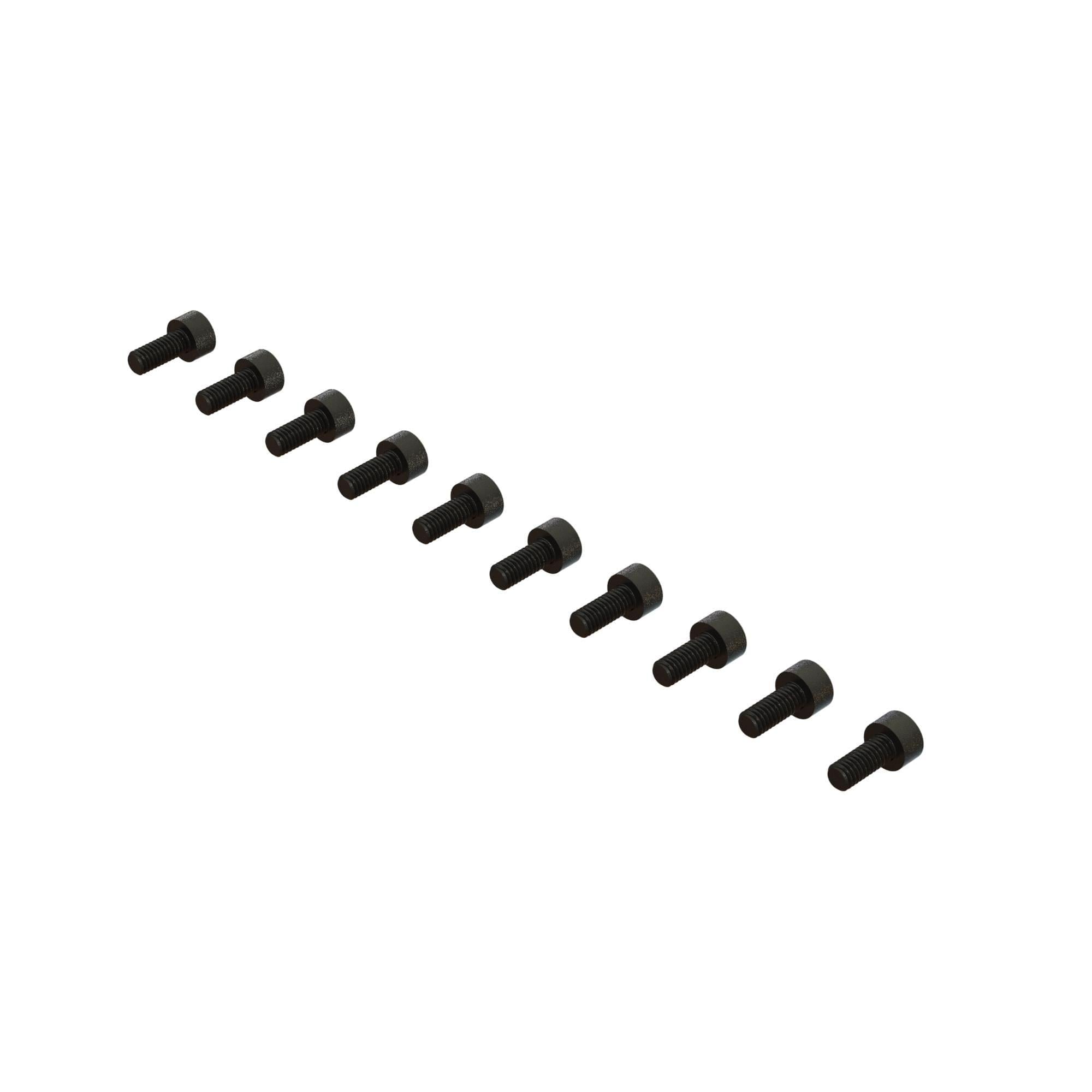 Vis à tête cylindrique hexagonale M2,5 x 6 mm (10) - ARA702008