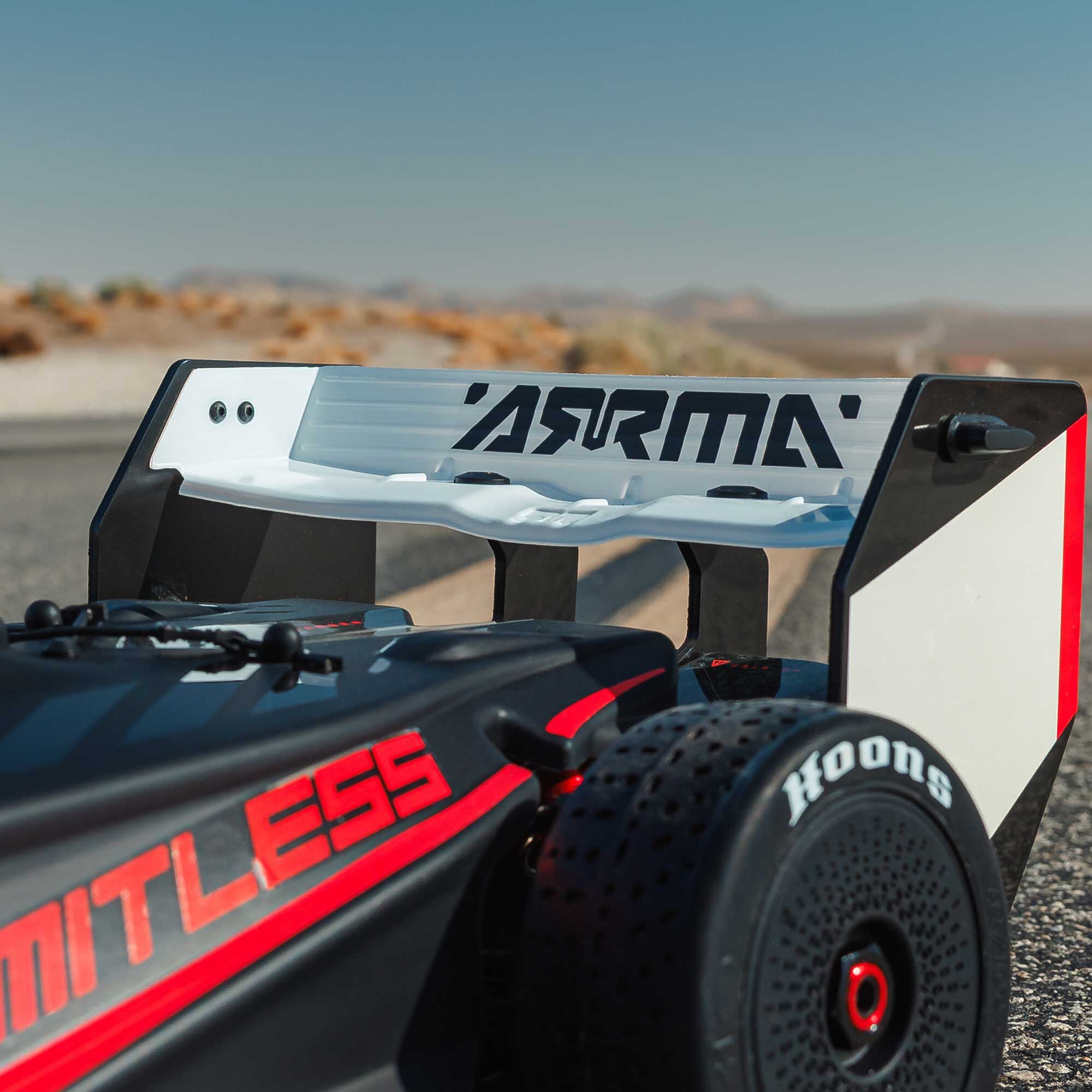 Formule 1 Limitless ARRMA 1/7 8S AVC 4X4 RTR Brushless Rouge/Noir - ARA7816T1