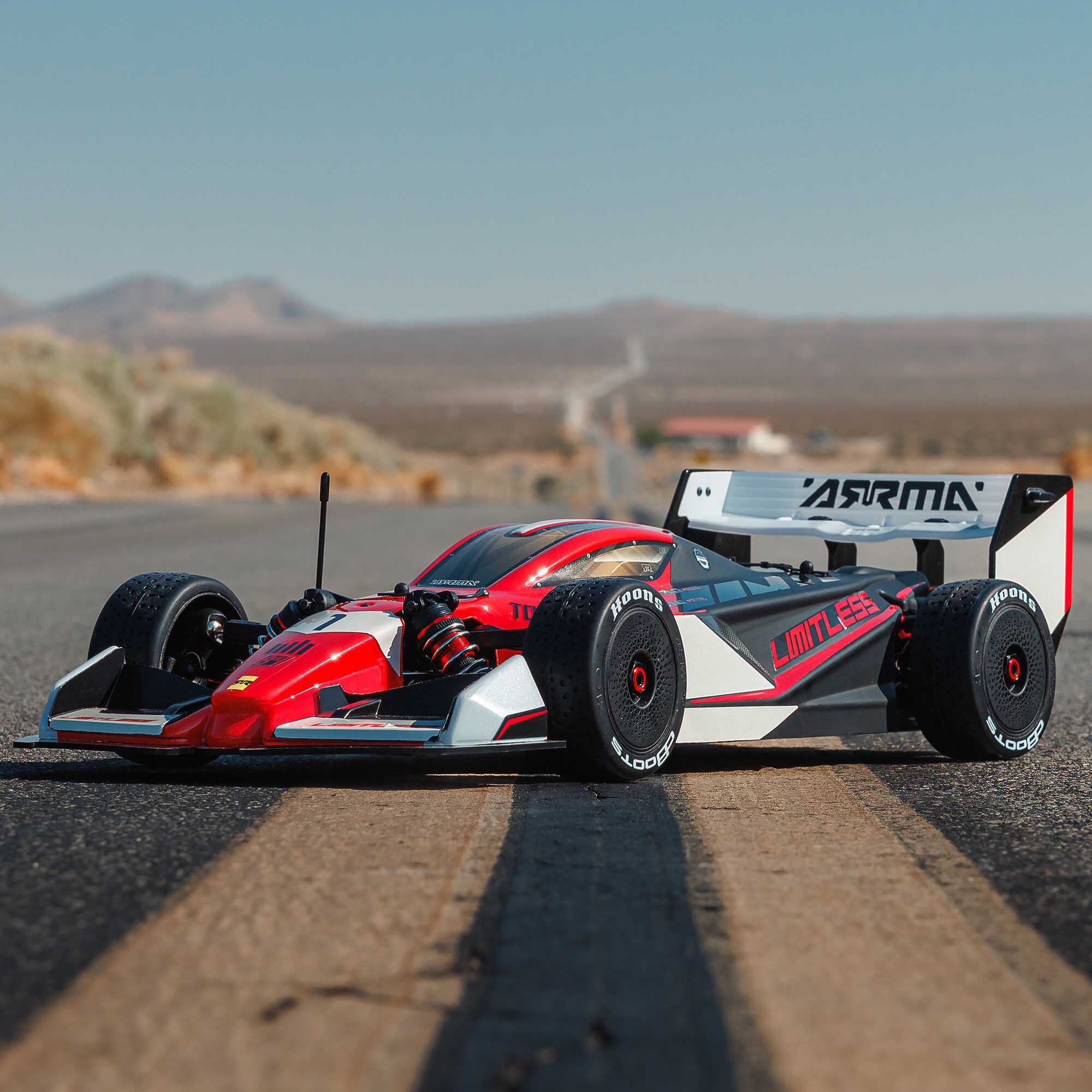 Formule 1 Limitless ARRMA 1/7 8S AVC 4X4 RTR Brushless Rouge/Noir - ARA7816T1