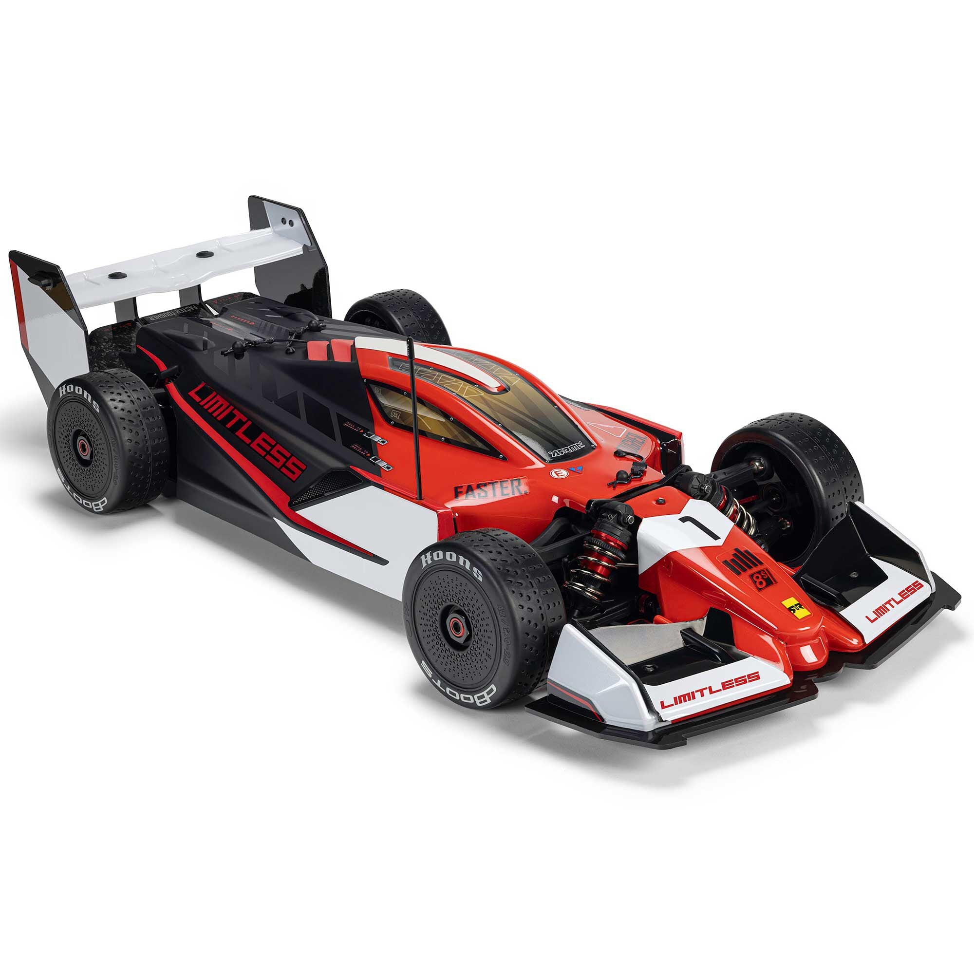 Formule 1 Limitless ARRMA 1/7 8S AVC 4X4 RTR Brushless Rouge/Noir - ARA7816T1