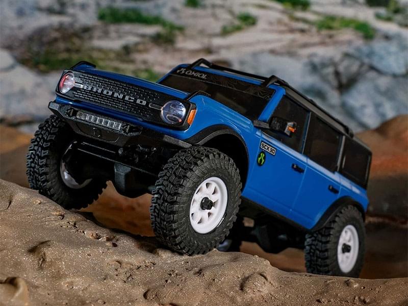 Crawler 1/30 Ford Bronco 4X4 RTR SCX30 bleu - AXI-2048T1