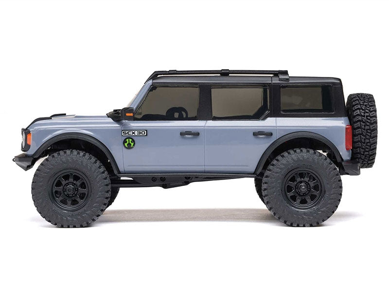 Crawler 1/30 Ford Bronco 4X4 RTR SCX30 gris - AXI-2048T2