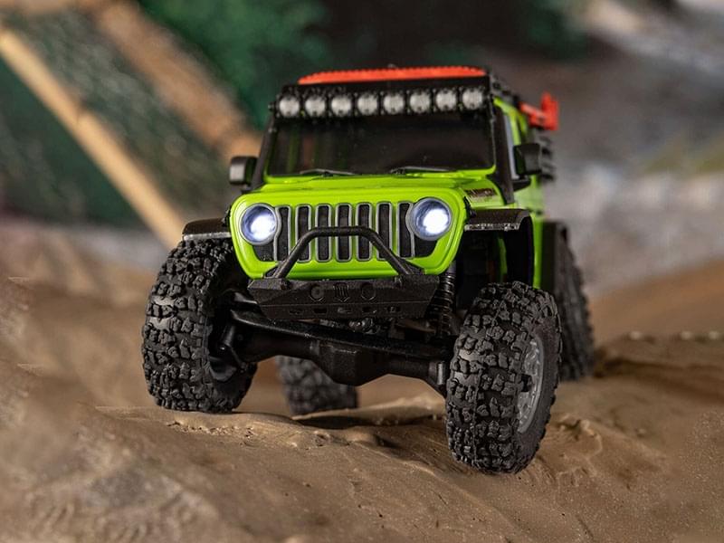 Crawler 1/30 Jeep Wrangler JLU 4X4 RTR SCX30 vert - AXI-2261T1