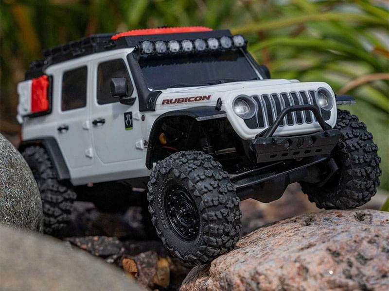 Crawler 1/30 Jeep Wrangler JLU 4X4 RTR SCX30 blanc - AXI-2261T2