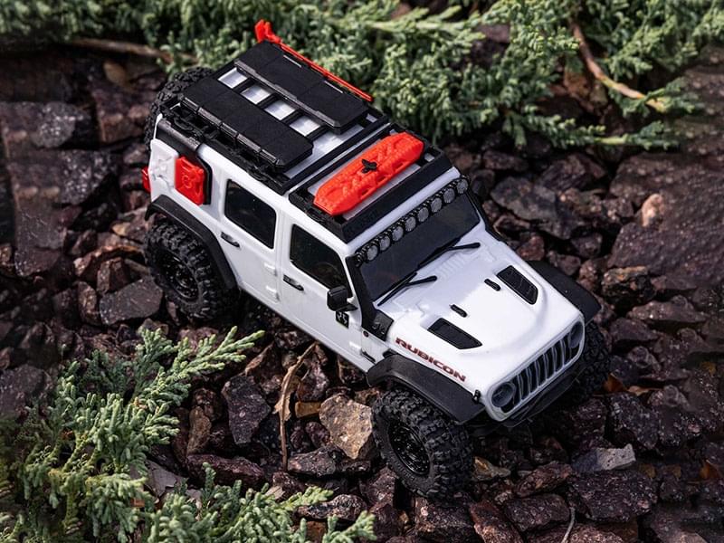 Crawler 1/30 Jeep Wrangler JLU 4X4 RTR SCX30 blanc - AXI-2261T2