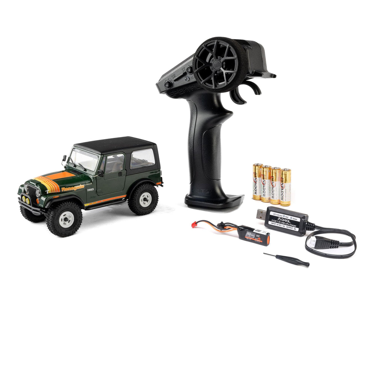 Crawler RC Axial SCX30 Jeep CJ-7 GenRight 1/30 4x4 RTR vert – AXI-3273T2