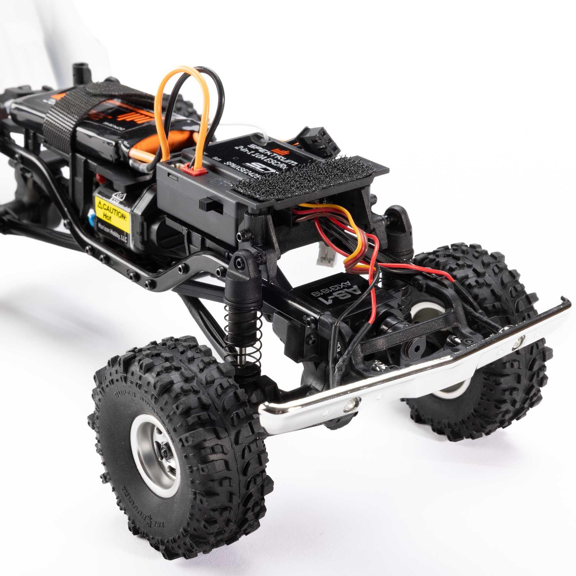 Crawler 1/24 SCX24 1967-1972 Chevrolet C10 4WD 4X4 RTR orange - Breizh Modélisme.