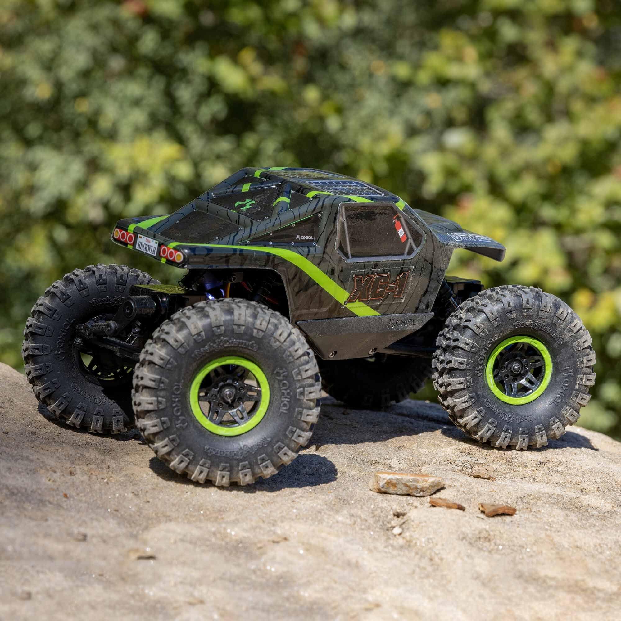 Mini rock crawler tout-terrain 4x4 AX24 XC-1 4WS RTR 1/24 vert - AXI00003T1