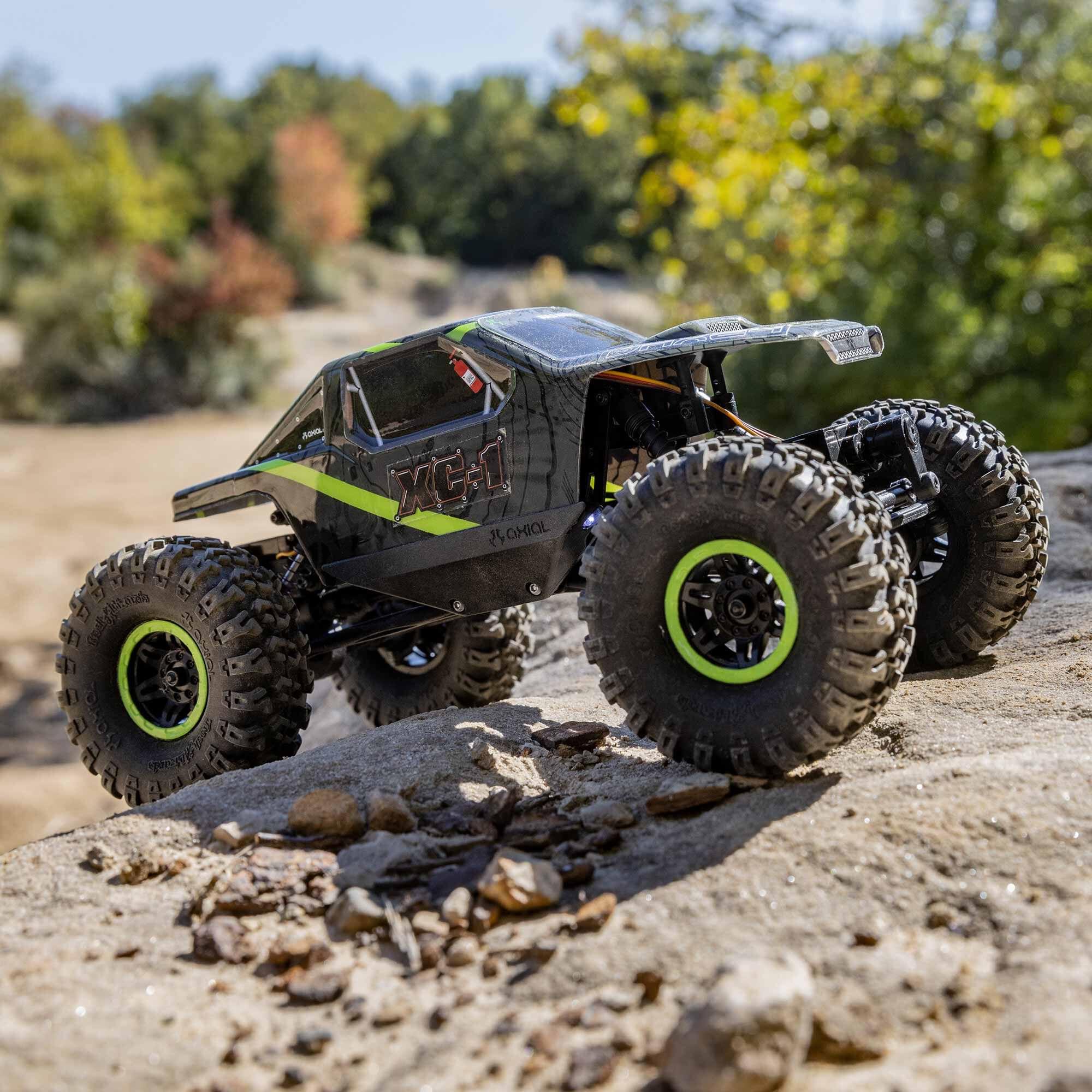 Mini rock crawler tout-terrain 4x4 AX24 XC-1 4WS RTR 1/24 vert - AXI00003T1