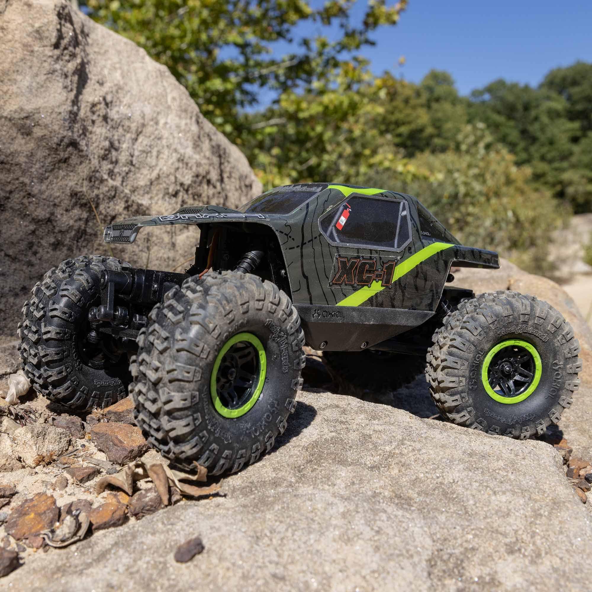 Mini rock crawler tout-terrain 4x4 AX24 XC-1 4WS RTR 1/24 vert - AXI00003T1