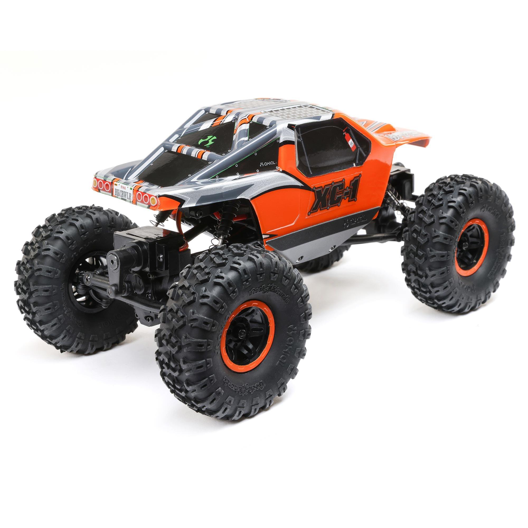 Mini rock crawler tout-terrain 4x4 AX24 XC-1 4WS RTR 1/24 orange - AXI00003T2