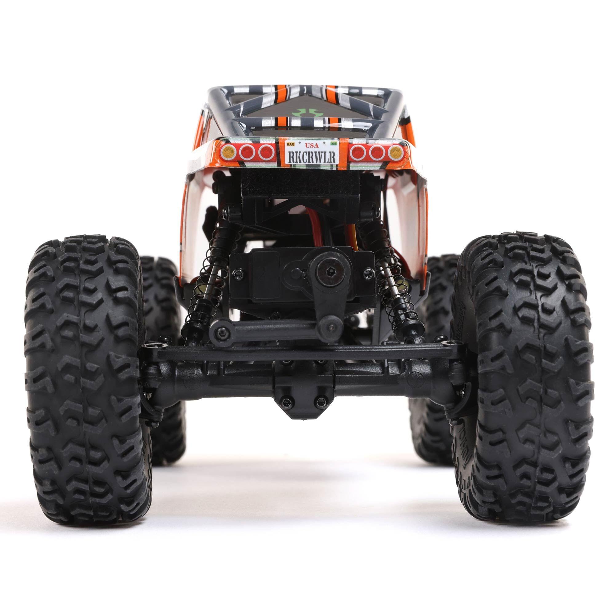 Mini rock crawler tout-terrain 4x4 AX24 XC-1 4WS RTR 1/24 orange - AXI00003T2