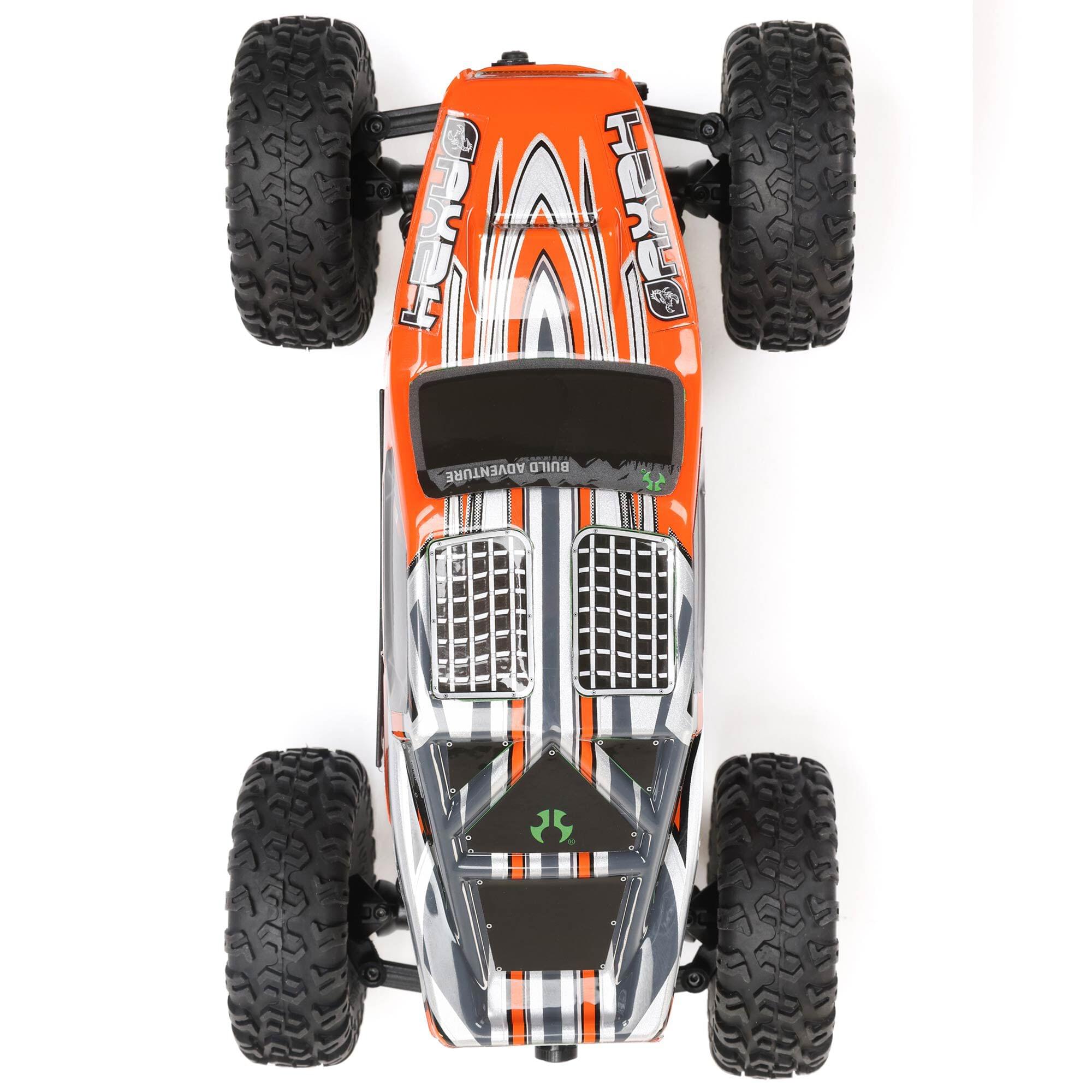 Mini rock crawler tout-terrain 4x4 AX24 XC-1 4WS RTR 1/24 orange - AXI00003T2