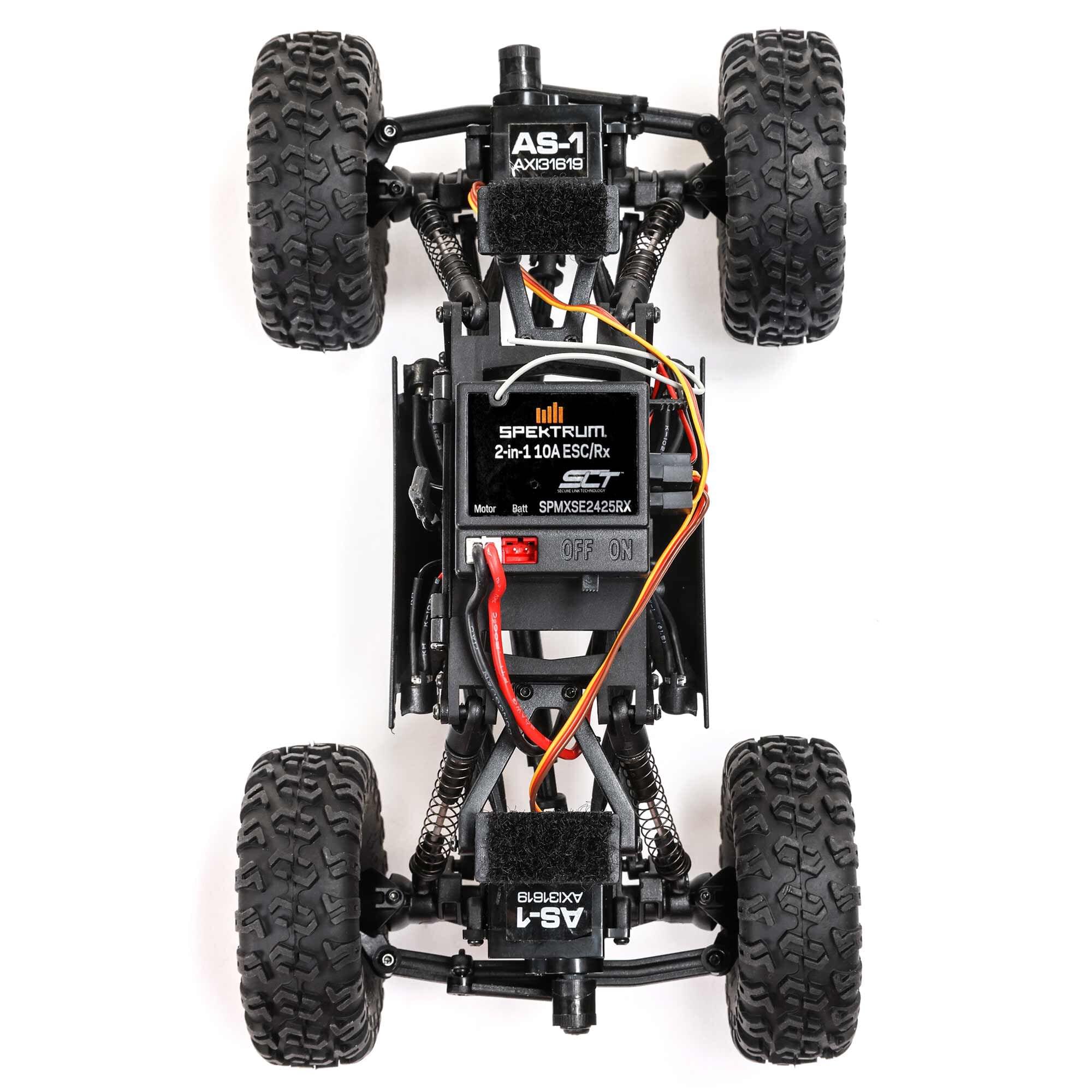 Mini rock crawler tout-terrain 4x4 AX24 XC-1 4WS RTR 1/24 orange - AXI00003T2