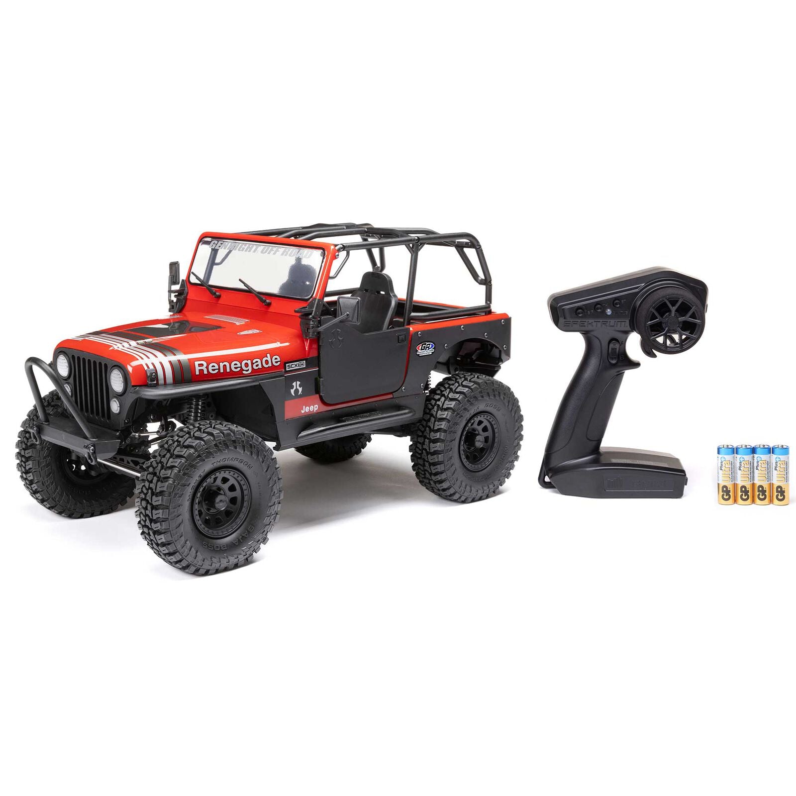 Crawler Axial 1/10 SCX10 III Jeep CJ-7 4WD charbon RTR - rouge AXI03008V2T1 - Breizh Modélisme.