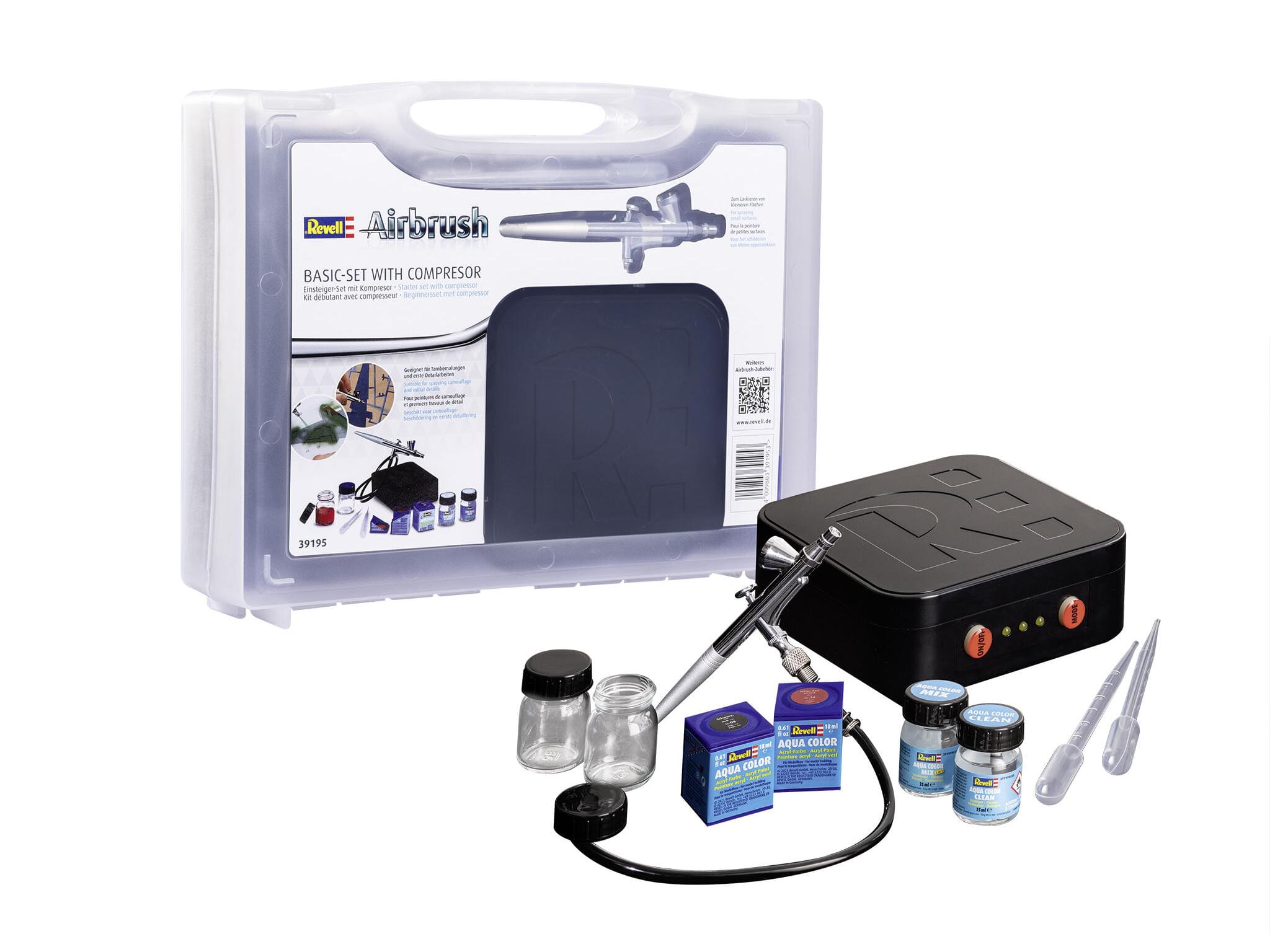 Airbrush Basic Set Kit complet aérographe Revell pour débutants 39195
