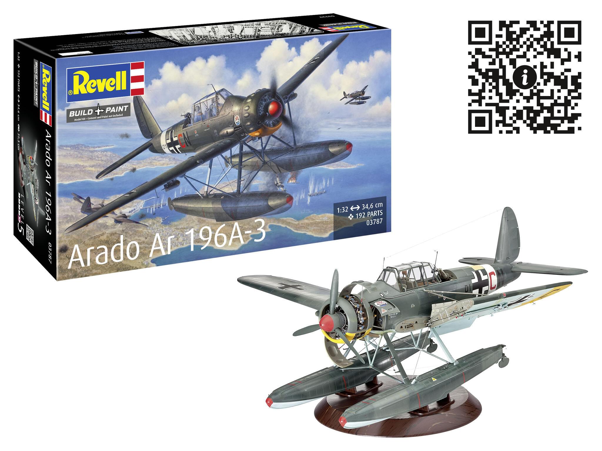 Maquette avion Revell 03787 Arado Ar196A-3 Seaplane