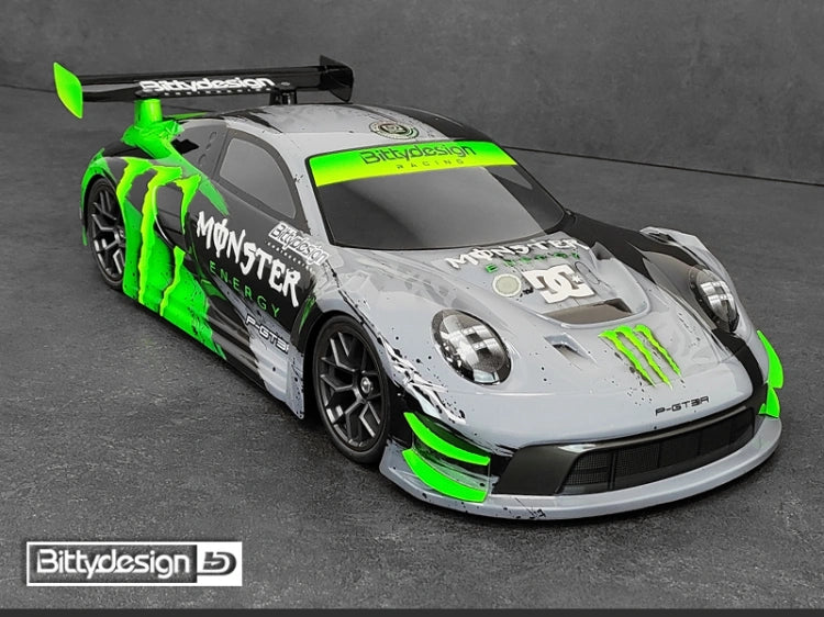 Carrosserie transparente P-GT3R 1/10 GT 190 mm - BDGT-190PGT3R - Breizh Modélisme.