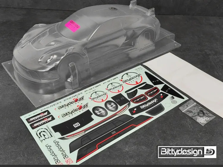 Carrosserie transparente P-GT3R 1/10 GT 190 mm - BDGT-190PGT3R - Breizh Modélisme.