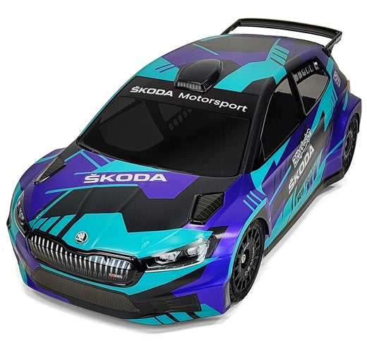 Carrosserie transparente SKODA Fabia RS Rally2 1/10 - BDRX-190FRS2H - Breizh Modélisme.