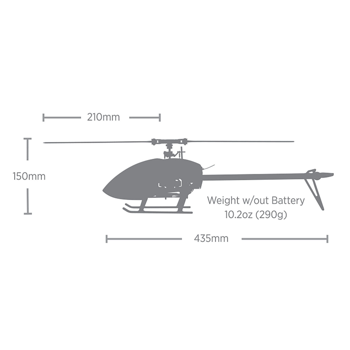 Hélicoptère RC Blade InFusion 210 BNF Basic AS3X SAFE – BLH01550