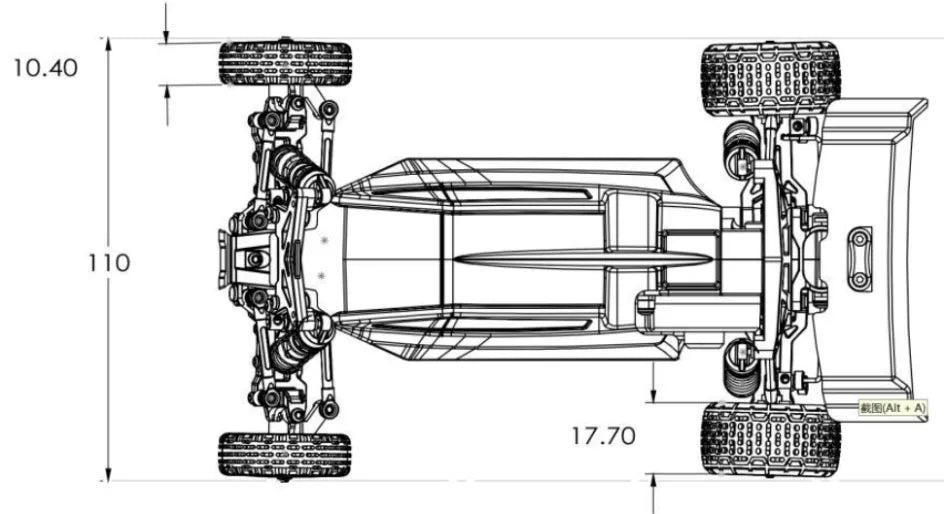 Buggy 1/24 "Speck-B" RTR 2WD (Vintage creme)