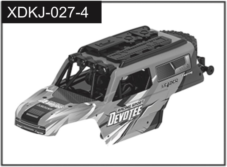 Carrosserie bleue pour Devotee 1/20 - J-027-4 blue - Breizh Modélisme.