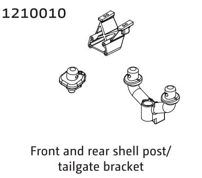 Ensemble de fixation pour carrosserie et aileron Neon Buggy - 1210010