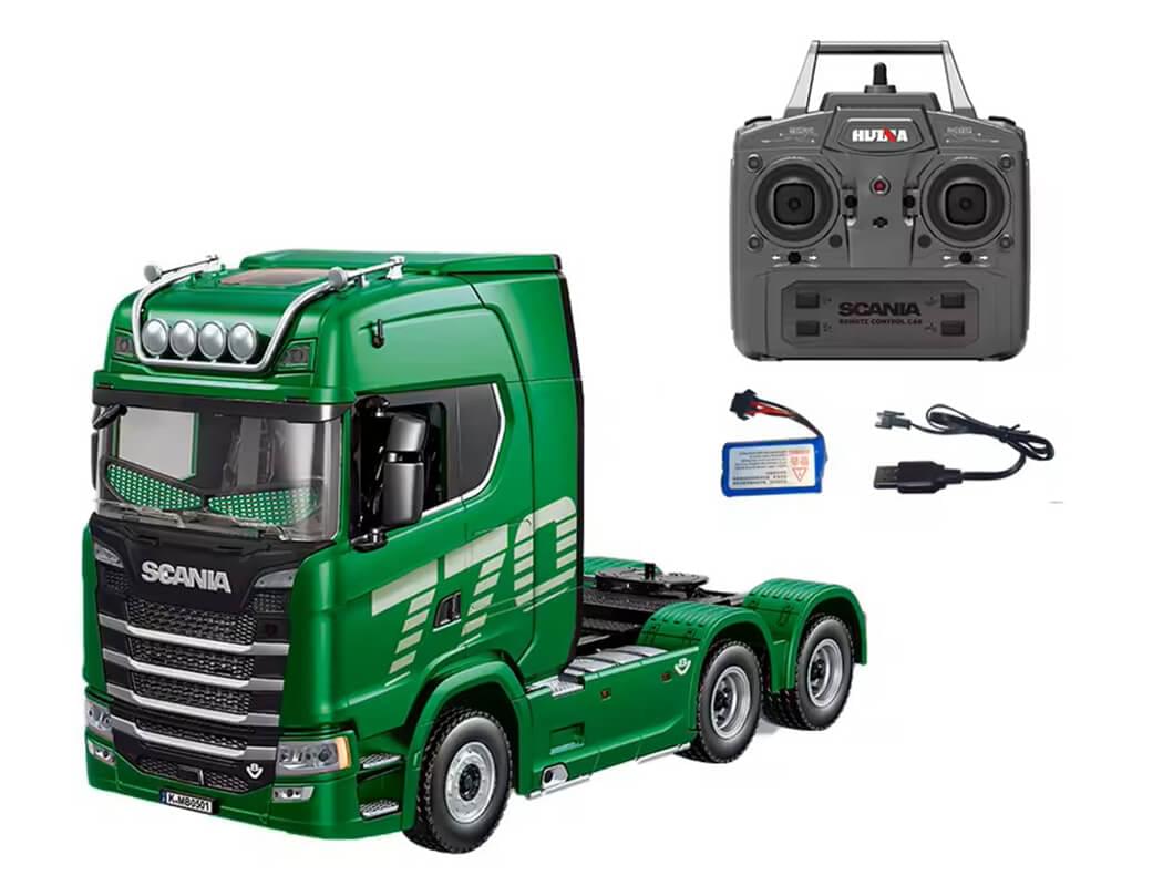 Camion Huina Scania 770S RC Truck RTR vert 1501