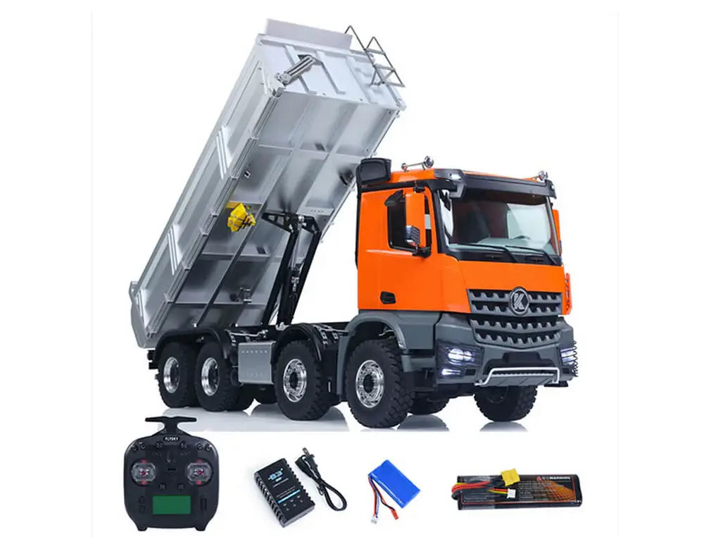 Camion-benne radiocommandé 1/14 orange 8x8 Huina Kabolite 5701
