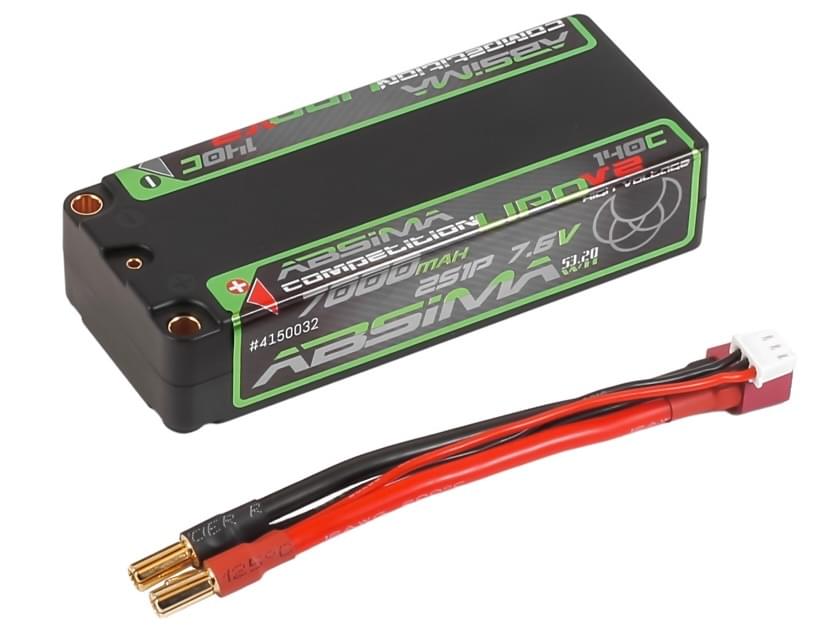 Batterie GensAce Redline 2.0 Lipo shorty HV 2S 7,6V - Breizh Modélisme.
