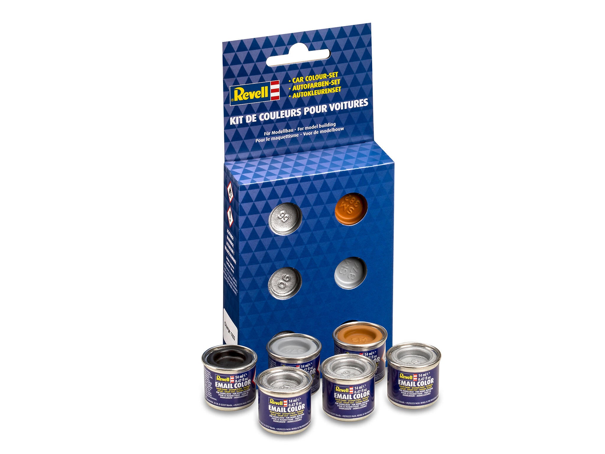 Couleurs autos 6 pots(14ml) Peinture à maquette Revell - Enamel 32344