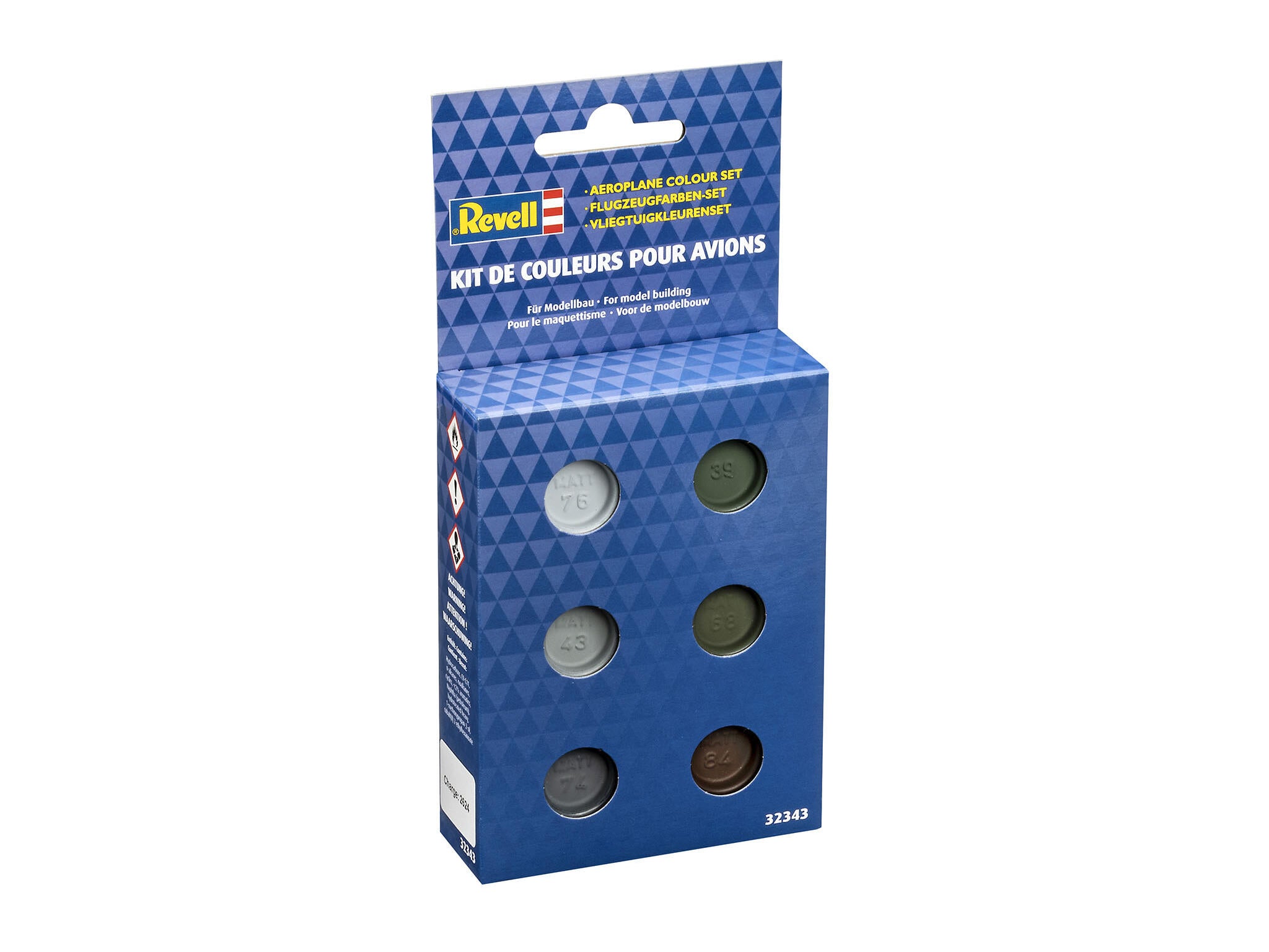 Couleurs avions 6 pots(14ml) Peinture à maquette Revell - Enamel