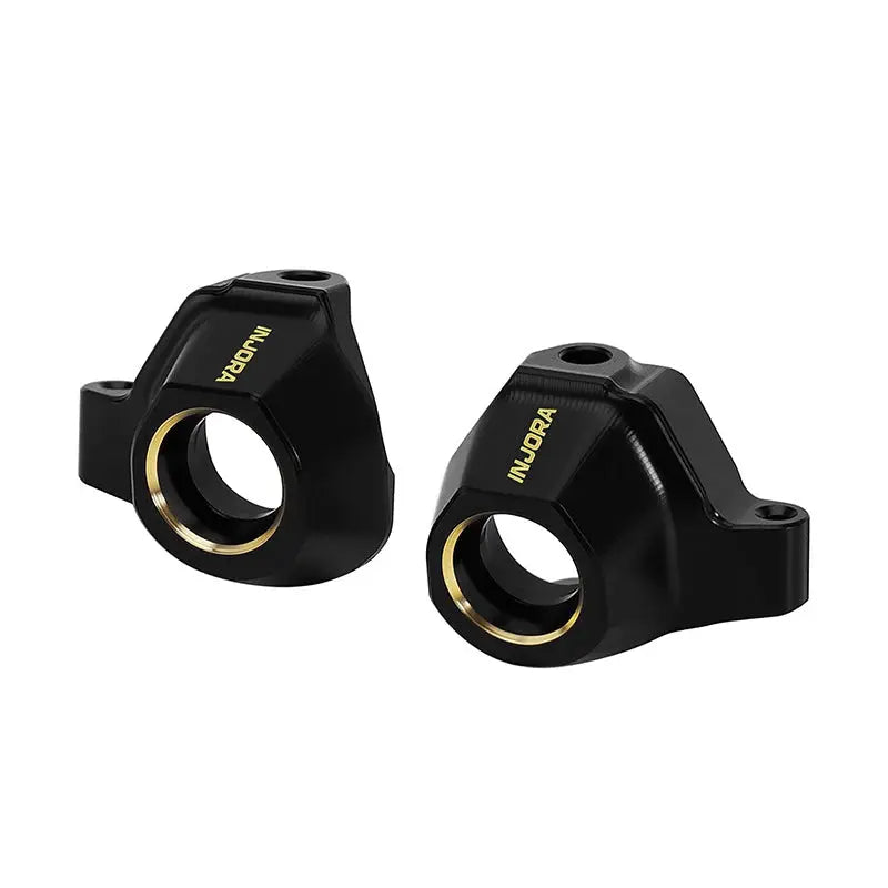 Fusées de direction en laiton noir Injora pour Axial SCX30 1/30