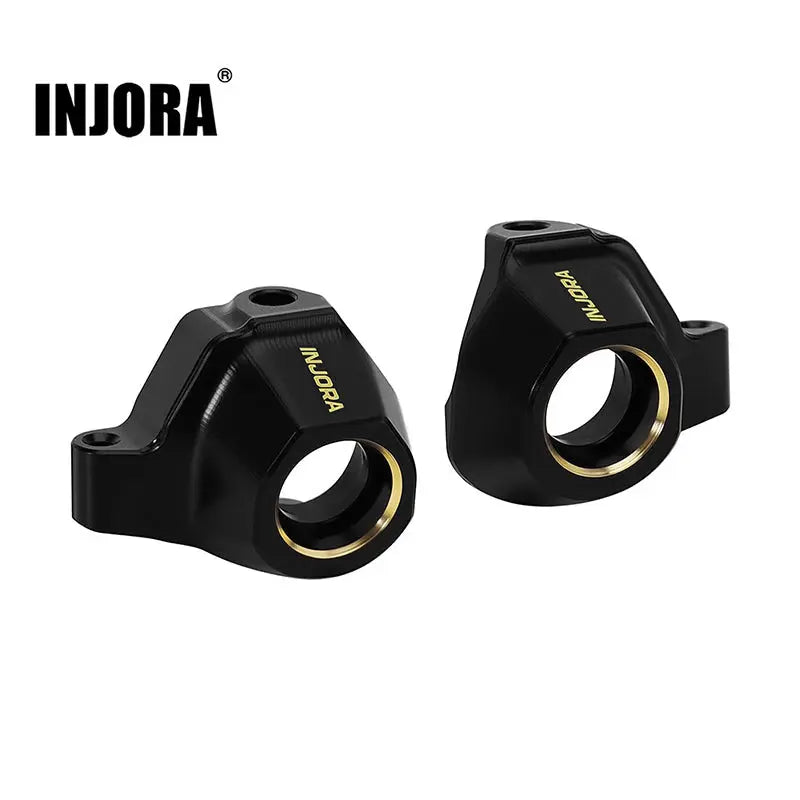 Fusées de direction en laiton noir Injora pour Axial SCX30 1/30