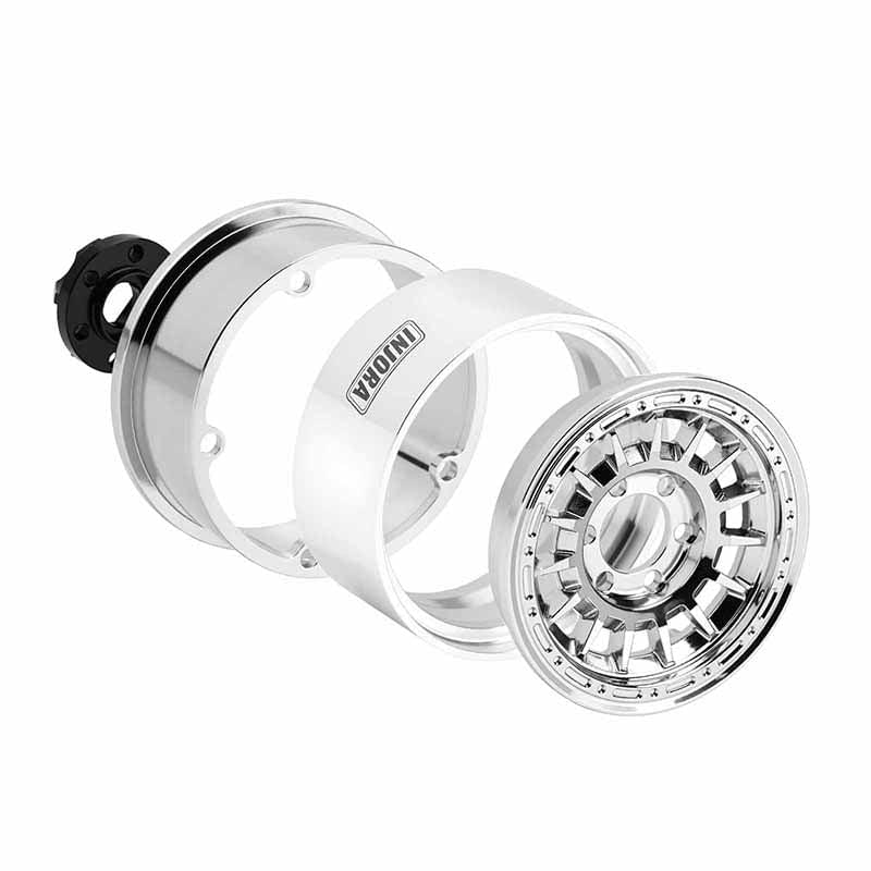 Jantes multi-rayons INJORA 1,9" en aluminium CNC pour crawler RC 1/10 - DGW-1902CH - Breizh Modélisme.