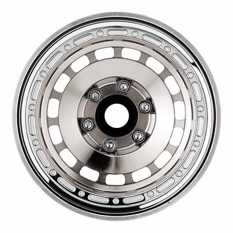 4 jantes INJORA 1,9" chrome en aluminium CNC pour crawlers RC 1/10 (W1903)