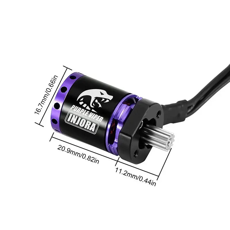 Moteur brushless INJORA violet Viper 1721 pour 1/18 TRX4M Ascent-18