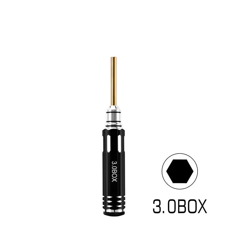 Tournevis cruciforme 2 mm + clé hexagonale 3 mm Injora pour Axial SCX30 1/30