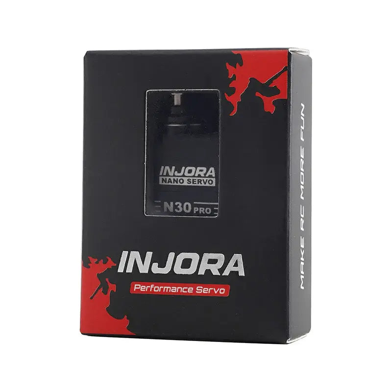 Servo N30 Nano PRO en aluminium avec servo-sauveur Injora pour SCX30 1/30 - Breizh Modélisme.