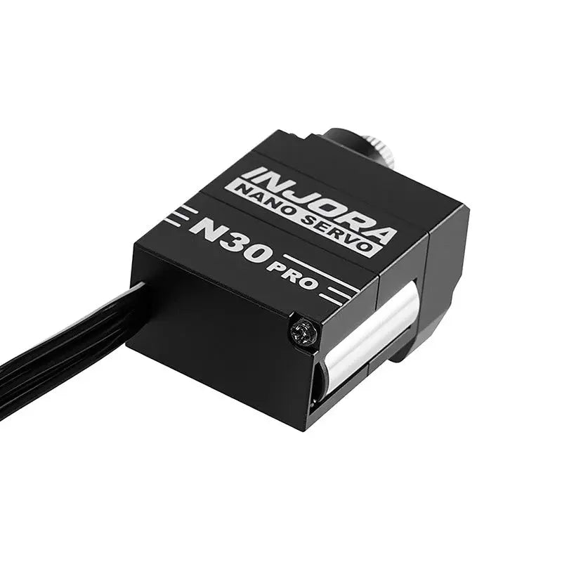 Servo N30 Nano PRO en aluminium avec servo-sauveur Injora pour SCX30 1/30 - Breizh Modélisme.