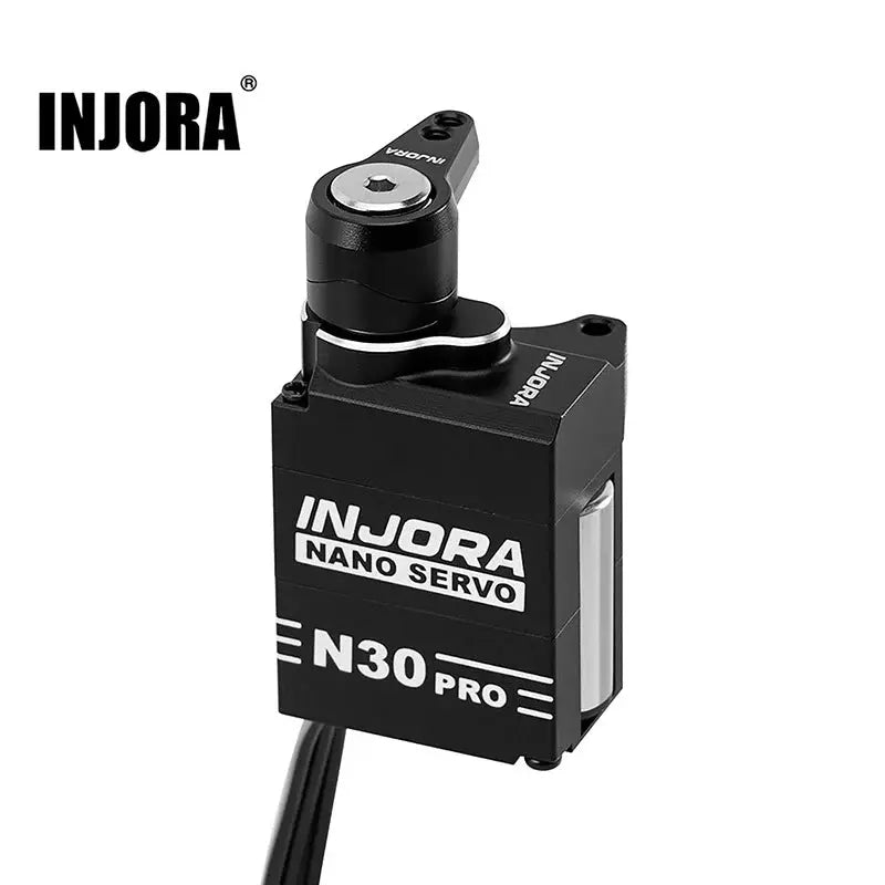 Servo N30 Nano PRO en aluminium avec servo-sauveur Injora pour SCX30 1/30 - Breizh Modélisme.