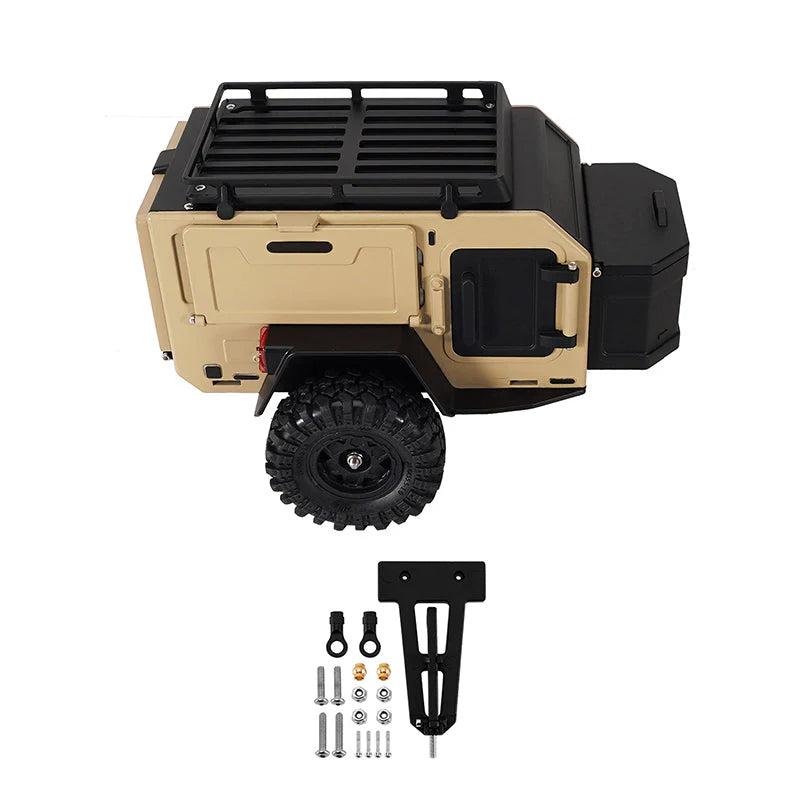 Remorque tout-terrain INJORA pour crawler 1/18 et 1/24 TRX4M SCX24 - DG-TC10YE