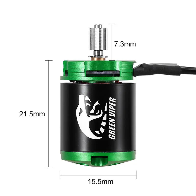 Moteur brushless Injora Green Viper 1621 pour 1/30 Axial SCX30
