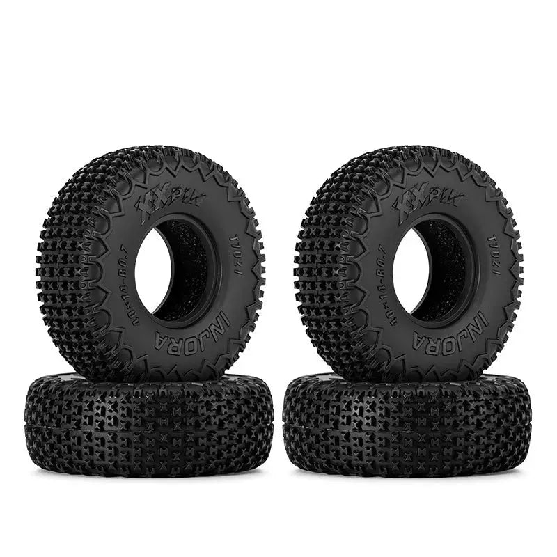 4 pneus Injora 0.7 "40*14mm XHX Pin pour 1/30 SCX30