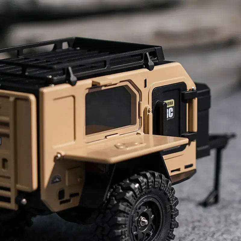 Remorque tout-terrain INJORA pour crawler 1/18 et 1/24 TRX4M SCX24 - DG-TC10YE
