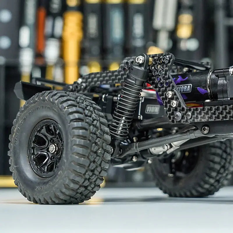 Kit de châssis universel INJORA LCG pour mise à niveau TRX4M 1/18 (aluminium) - Breizh Modélisme.