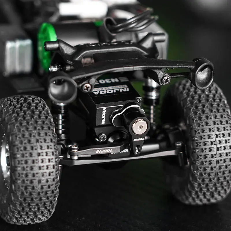 Servo N30 Nano en aluminium avec servo-sauveur Injora pour SCX30 1/30