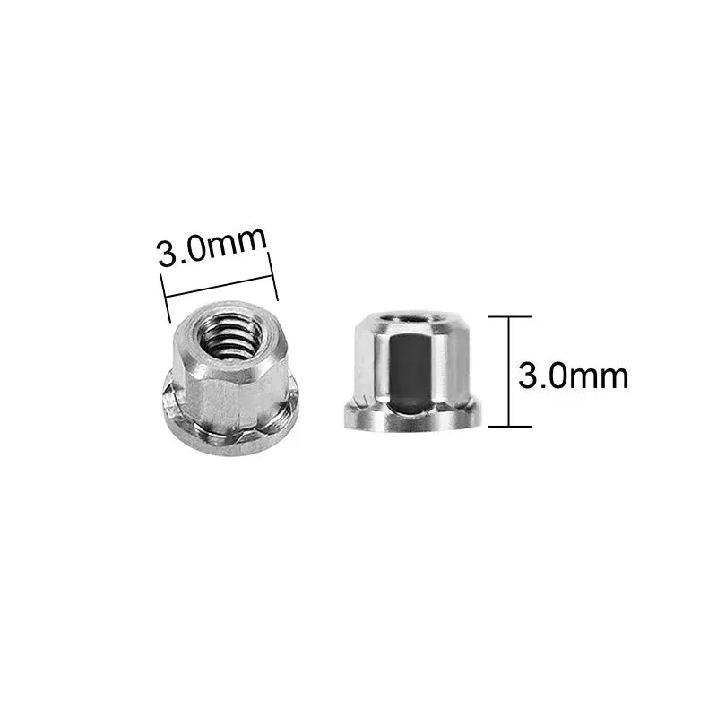 Écrous Injora M2 en acier inoxydable pour SCX30 1/30